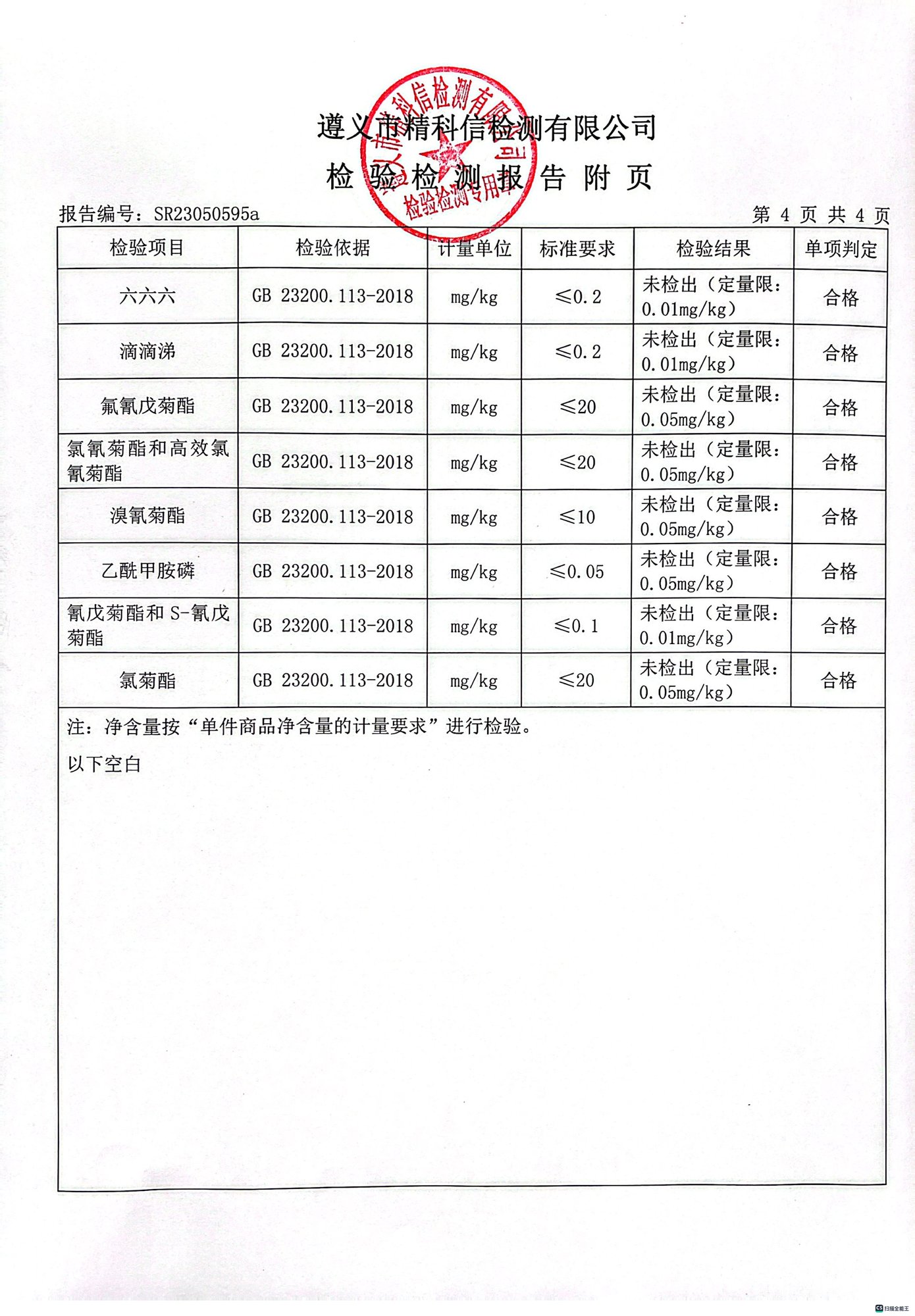 2023检测报告4