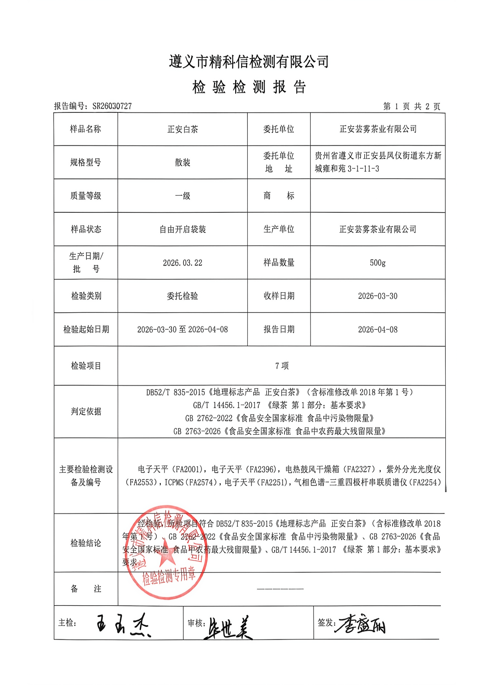 2026检测报告2